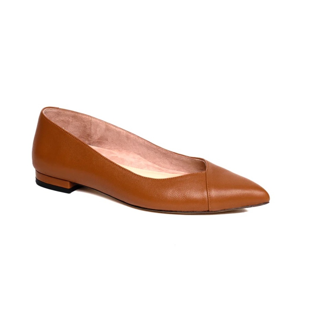 Ally Courageous Caramel Leather Flat